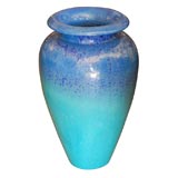 Large Gladding McBean deco urn/vase blue/ light blue tone