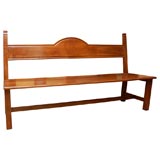 El Marangon Solid Walnut 
Church
 Bench