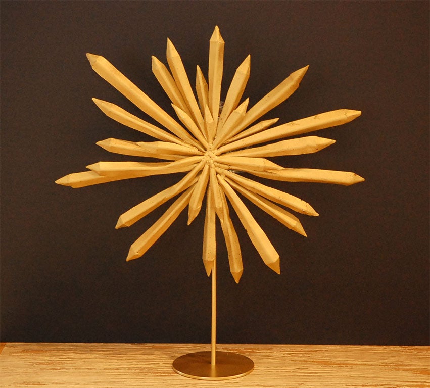 Tony Duquette Starburst Sculpture on New Stand