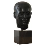 Egyptian Carved Basalt Bust