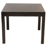 Black Lacquer Games Table designed by William Haines