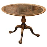 Chinoiserie Piecrust Pedestal Table