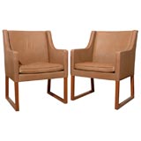 Borge Mogensen Leather Chairs