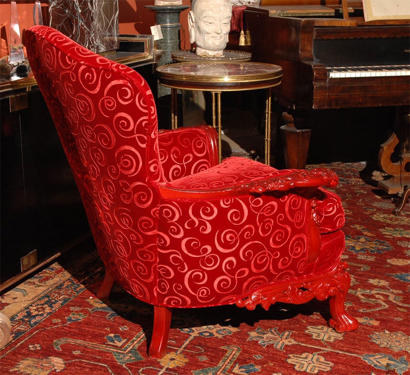 A 1890s American Renaissance Revival Upholstered Bergere For Sale 4