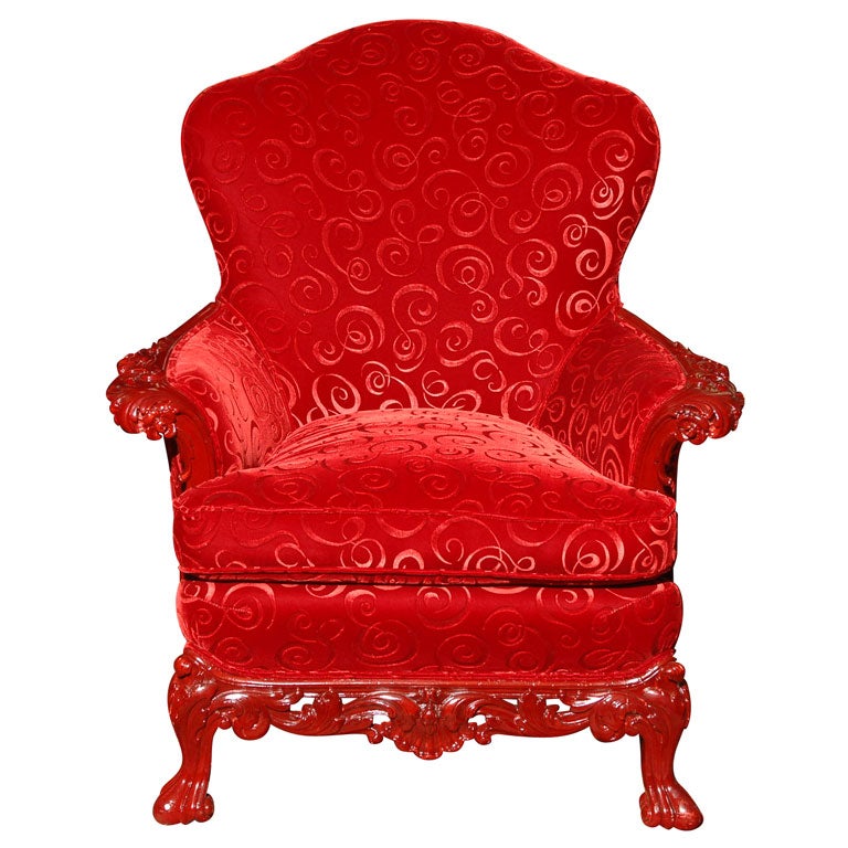 A 1890s American Renaissance Revival Upholstered Bergere For Sale