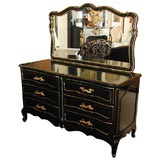 1950's French Provincial Dresser and Mirror