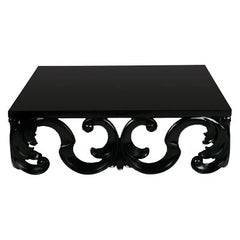 Regency Style Large White Lacquer Coffee Table