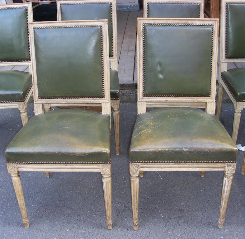 Eight 1940s Louis XVI Style Chairs For Sale 3