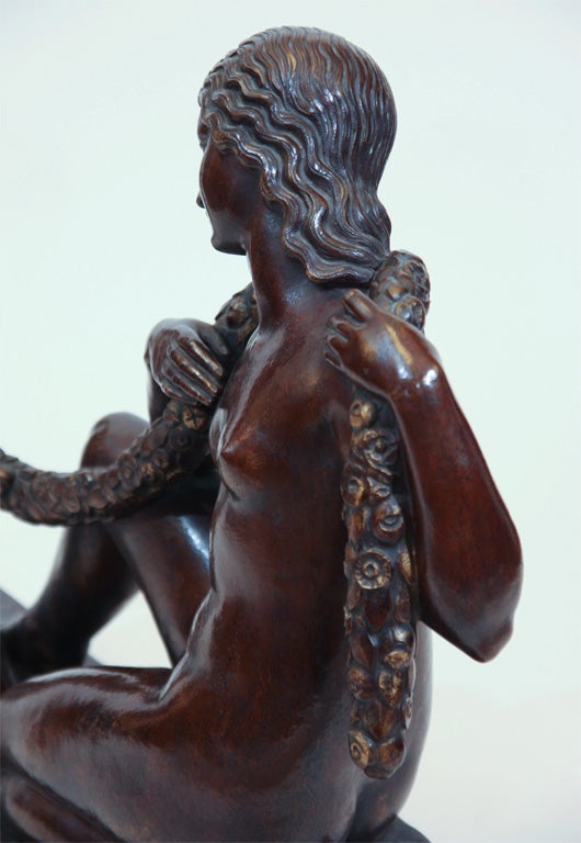 Milieu du XXe siècle Bronze Art Déco de Joe Descomps en vente