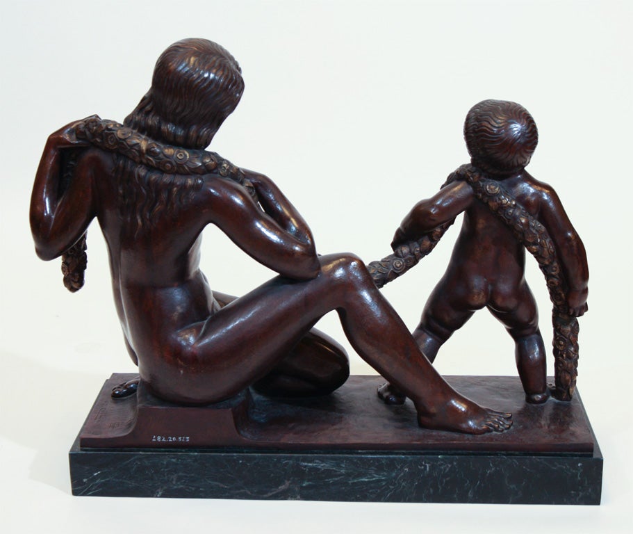 Bronzo Art Deco di Joe Descomps in vendita 3