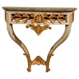 18th Century Provencal Console Table with Marble Top, c. 1780