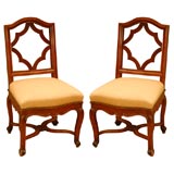 Pair of 18th Century French Walnut Chairs