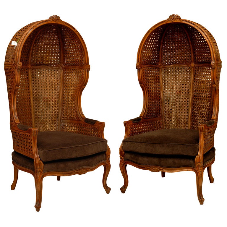 Pair of Antique Porter Chairs