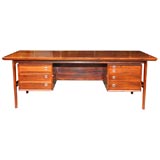 Large Rosewood Desk by Arne Vodder