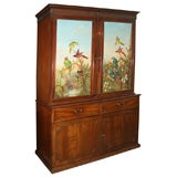 Antique MAHOGANY LINEN PRESS