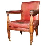 Antique Library Chair Antique Library Chair