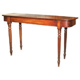 MAHOGANY CONSOLE TABLE OF VERY THIN PROPORTIONS