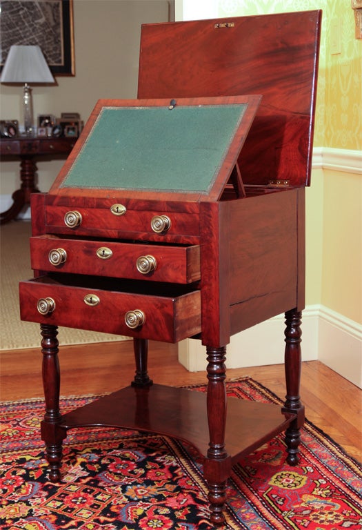 Mahogany Work Stand In Good Condition In New York, NY