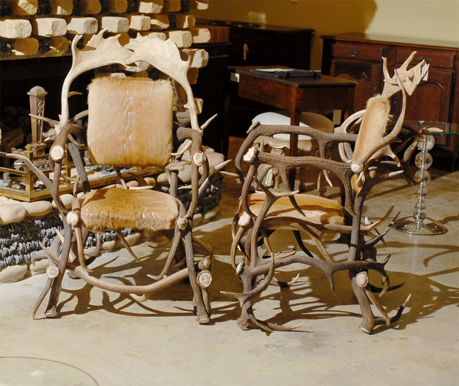 Black Forest Horn Chairs 3