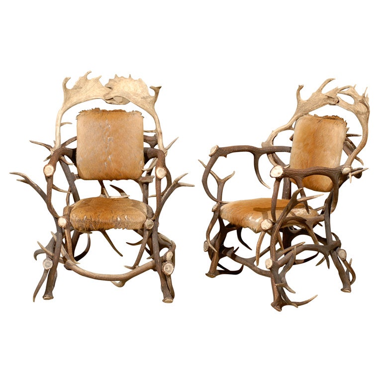 Black Forest Horn Chairs