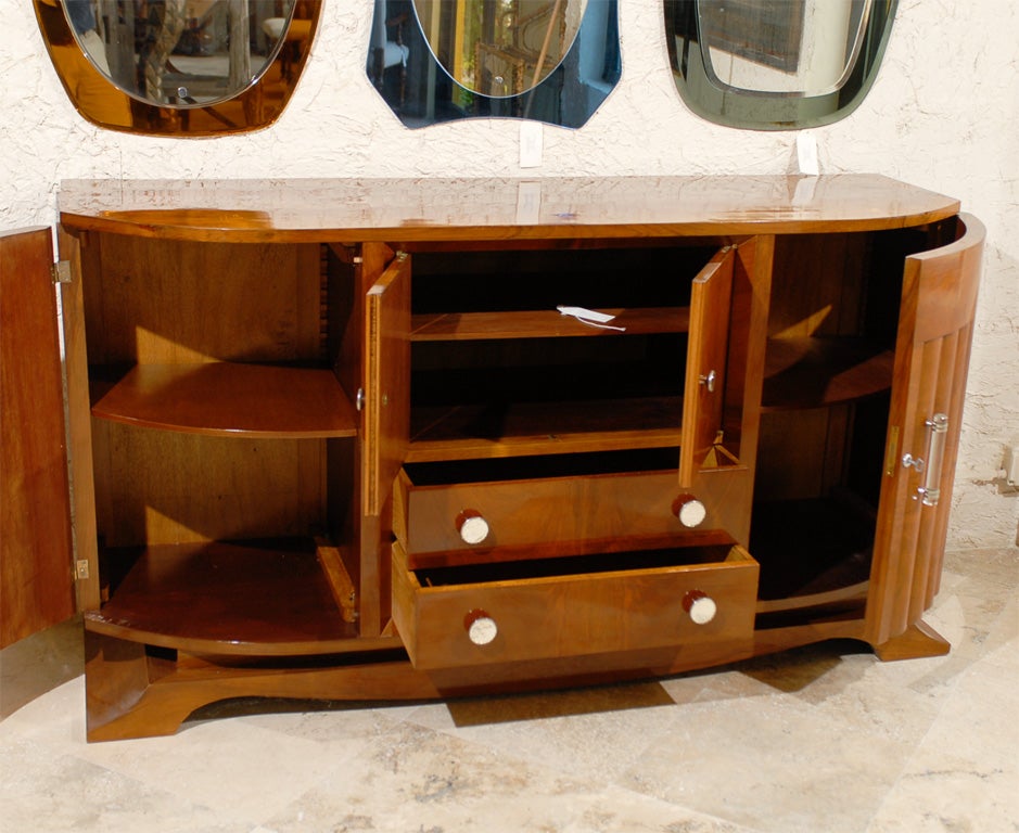 French Art Deco Sideboard with Clear Acrylic Handles, 1930s 2