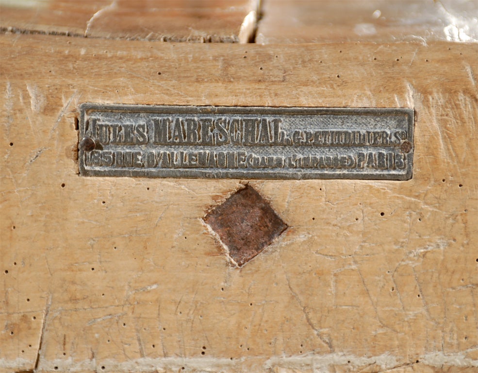 French butcher's block table 5