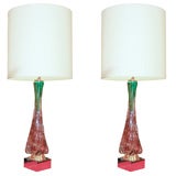 Monumental Murano Glass Lamps
