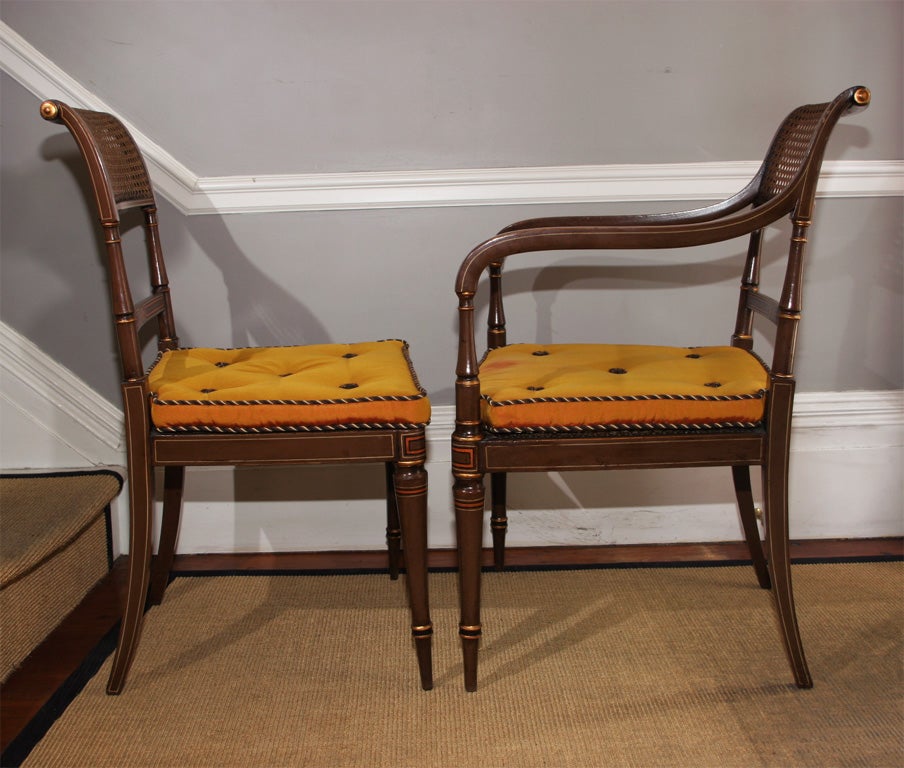 Set of Ten Antique Dining Chairs by Gillows of Lancaster, circa 1801 1