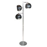 Tri-Globe Chrome Floor Lamp