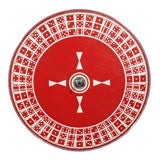 Retro Carnival / Circus Game Wheel with Dominoes