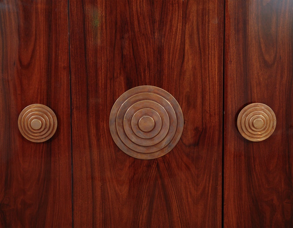 French Art Deco 2 door rosewood buffet
