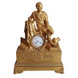 French Dore' Bronze Classical Mantel Clock