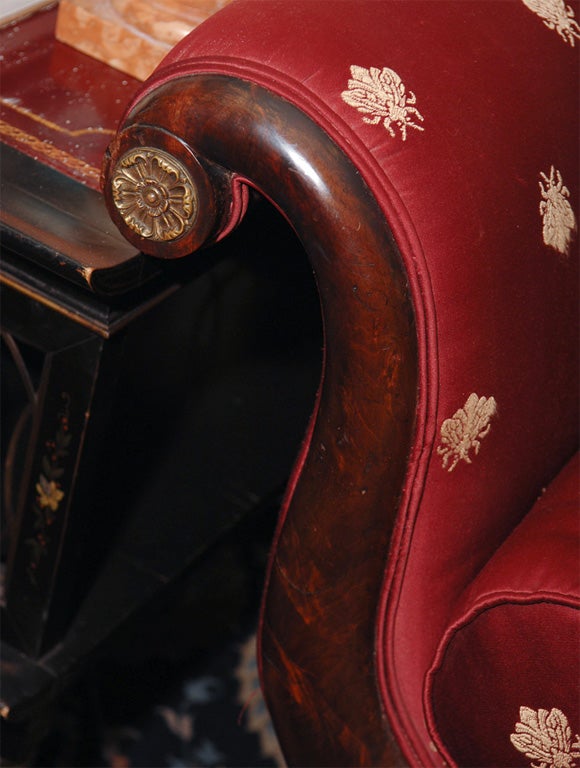 19th Century American Empire Classical Sofa For Sale