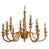 Glass 12 Light Chandelier