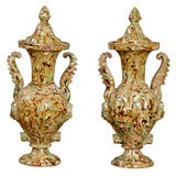 Pair French Pottery Vases