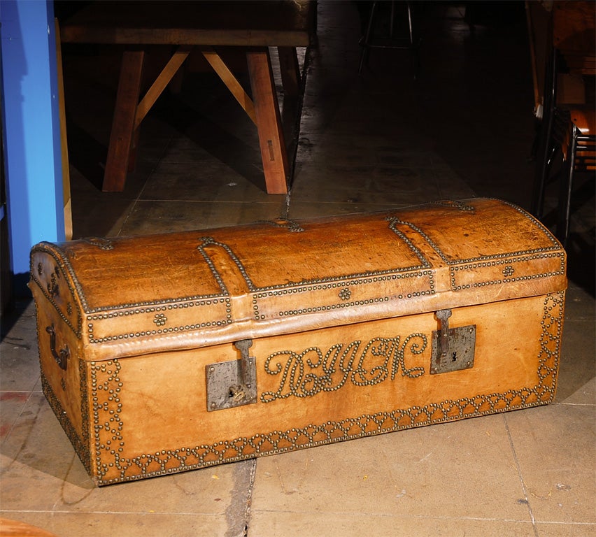 Leather Travel Chest