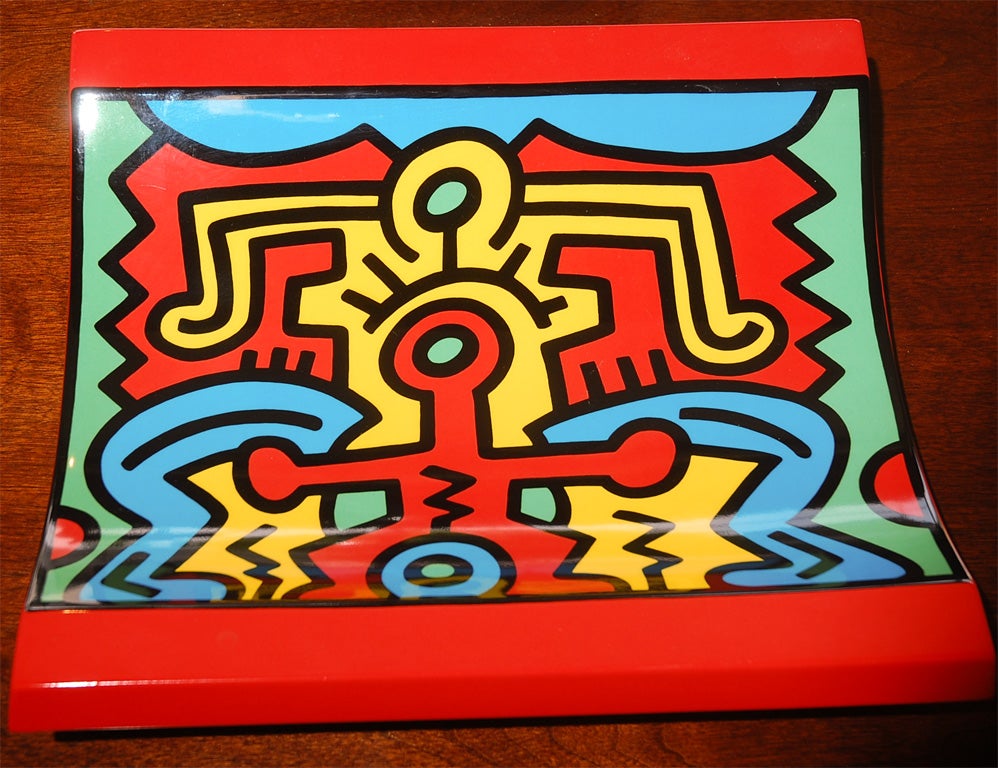 German Keith Haring ceramic tray Spirit of Art  No 2  Villeroy Boch