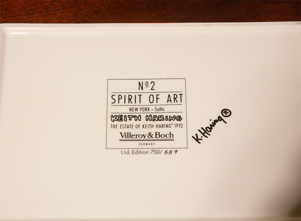 German Keith Haring ceramic box Spirit of Art Villeroy & Boch