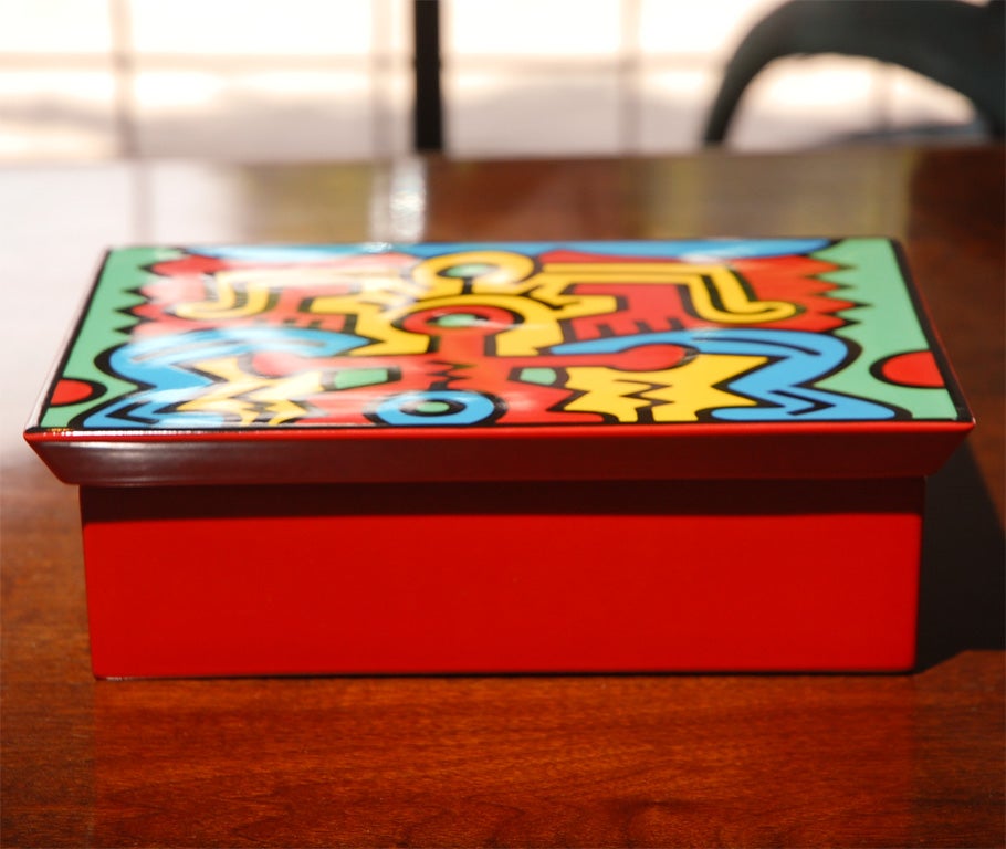 20th Century Keith Haring ceramic box Spirit of Art Villeroy & Boch