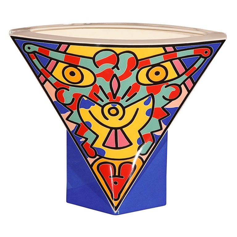 Keith Haring ceramic vase for Villeroy Boch Spirit of Art