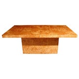 Milo Baughman Birds Eye Maple Dining Table
