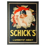 Original Belgian Art Nouveau Alphonse Schick Poster