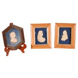 Early 19th Century Wax Portraits in Original Frames
