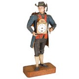 19th Century Tole Clock Salesman