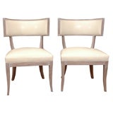 Pair of Hollywood Regency Style Klismos Chairs