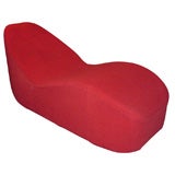 1980s Tongue-Shaped Day Bed