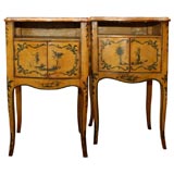 PAIR ITALIAN PAINTED CHEVET