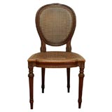 SET OF TEN  LOUIS XVI CANE SIDE CHAIRS