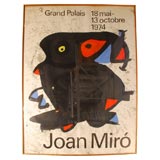 Joan Miro Lithograph for the exhibition at the Grand Palais 1974