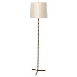 Jacques Adnet Faux Bamboo Floor Lamp